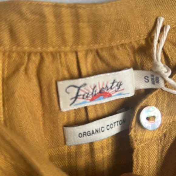 NEW Faherty HARPER TOP IN ASPEN GOLD PLAID - Picture 6 of 10